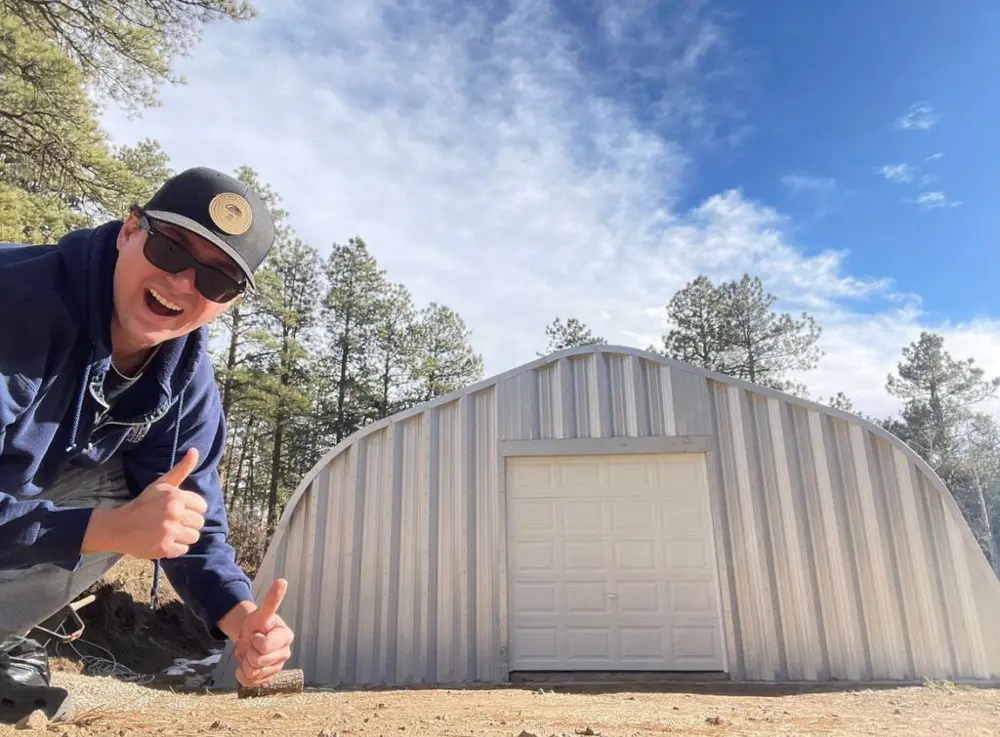 Gary outside the new grow building on the Sedalia farm